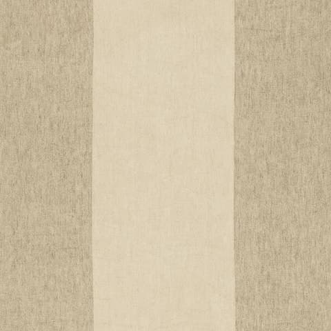VISTA LINEN STRIPE CASEMENT - FLAX