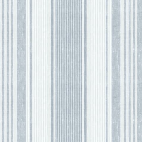 LINEN STRIPE BY BORÅSTAPETER - BLUE