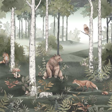 WILD FOREST MURAL - SPRUCE
