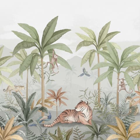 WILD JUNGLE MURAL - MULTI