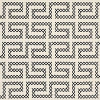 A MAZE EMBROIDERY - BLACK ON IVORY