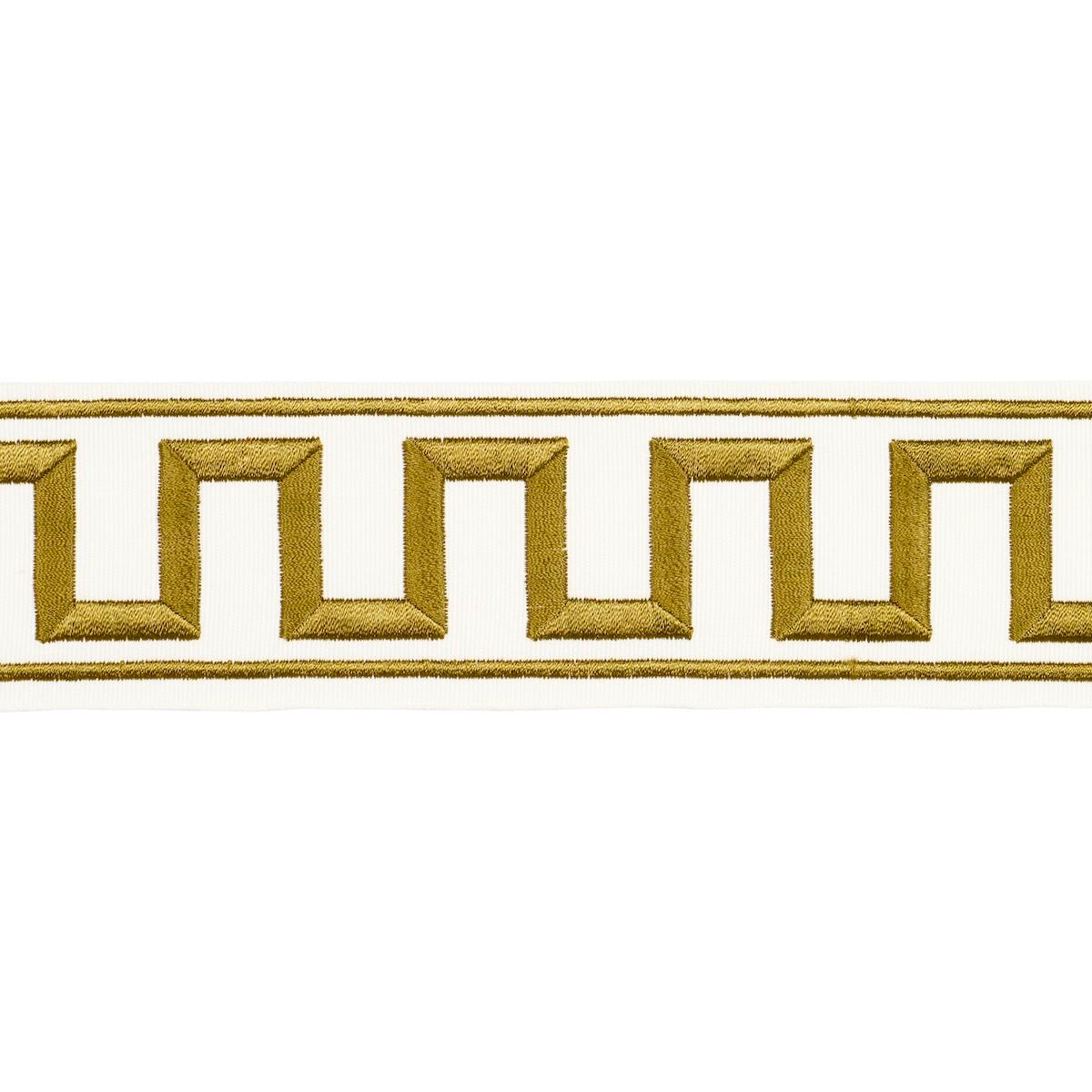 GREEK KEY EMBROIDERED TAPE_GOLD