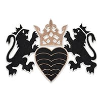 LIONHEART APPLIQUÉ - BLACK & GOLD