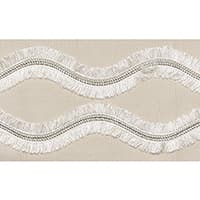 OGEE EMBROIDERED TAPE - NEUTRAL