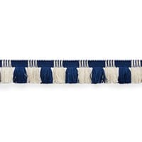 JUNO FRINGE - COBALT & IVORY