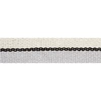 ILE SAINT-LOUIS NARROW TAPE - WHITE BLACK & SILVERY BLUE
