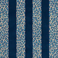 GUEPARD STRIPE VELVET - MEDITERRANEAN