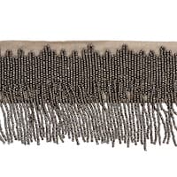 STARLING BEADED FRINGE - PEWTER