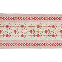 PICA BELLA HAND BLOCKED TAPE - PINK & ORANGE