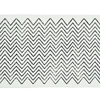 LEORA HAND BLOCKED TAPE - CHARCOAL