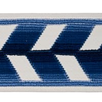 CHEVRON STRIE VELVET TAPE - LAPIS