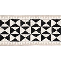Zulma Embroidered Tape - BLACK