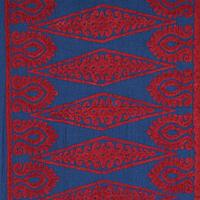SEEMA EMBROIDERY - BLUE & RED