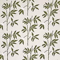LILLA EMBROIDERY - OLIVE ON NEUTRAL
