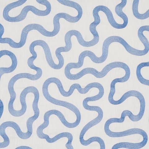 Riley Embroidery - NAVY ON IVORY