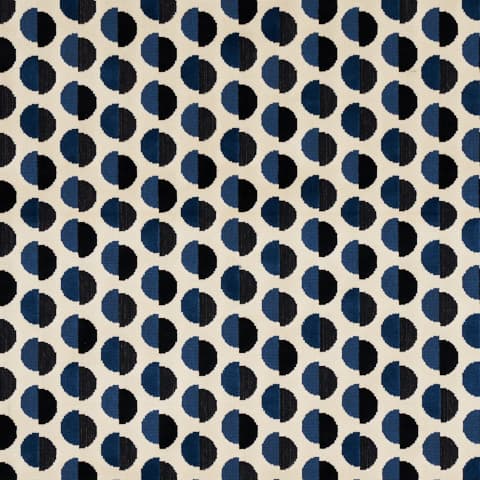 HALF MOON VELVET - NAVY