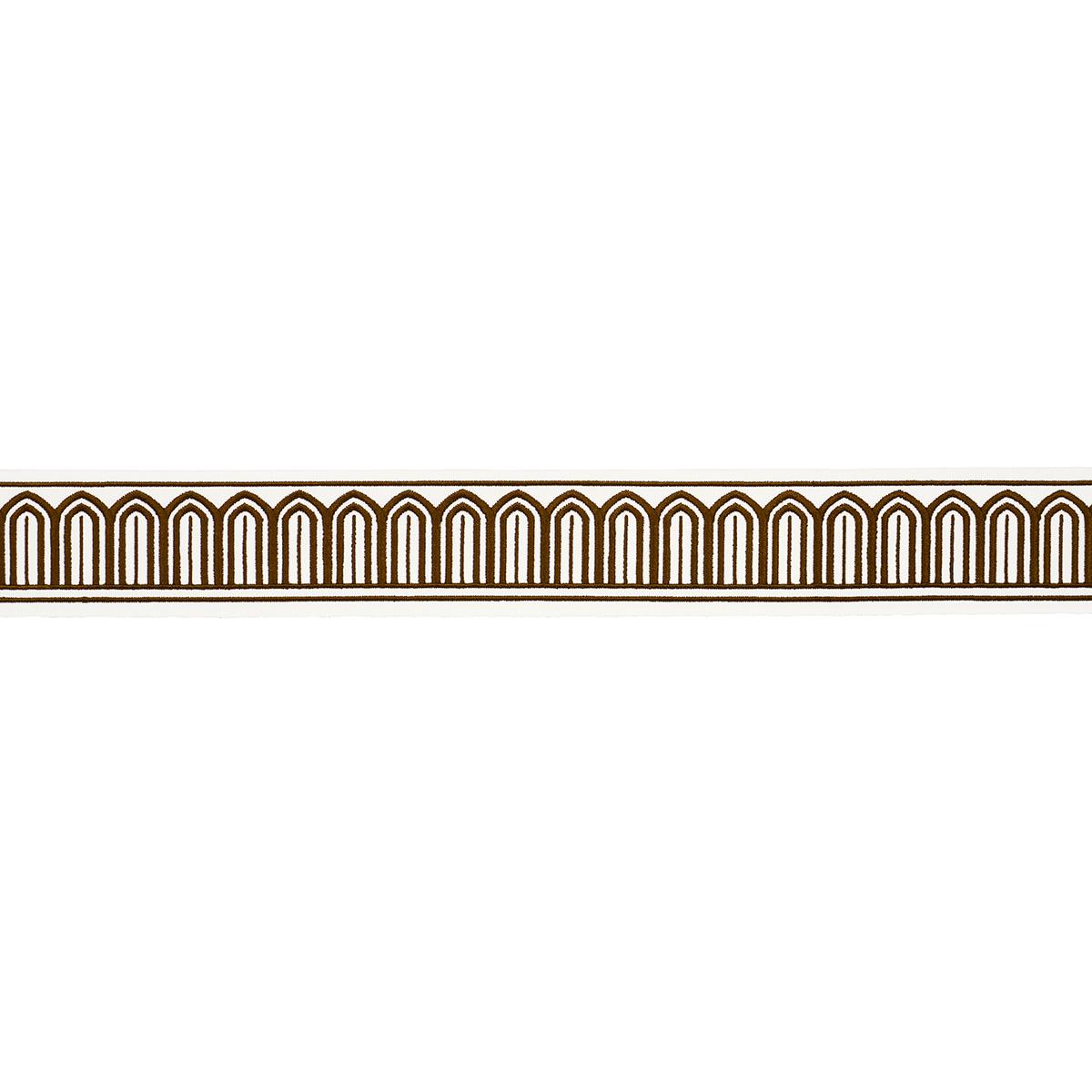 ARCHES EMBROIDERED TAPE MEDIUM_BROWN