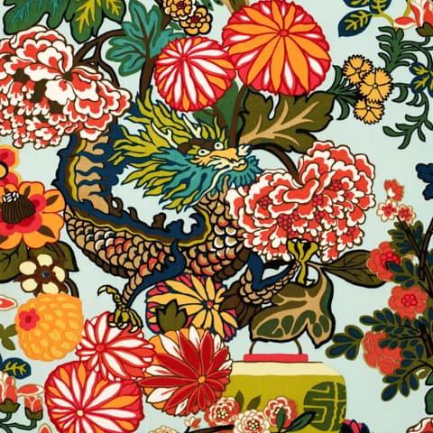 CHIANG MAI DRAGON VELVET - AQUAMARINE