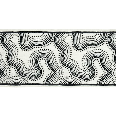 Topo Beaded Tape - BLACK & WHITE