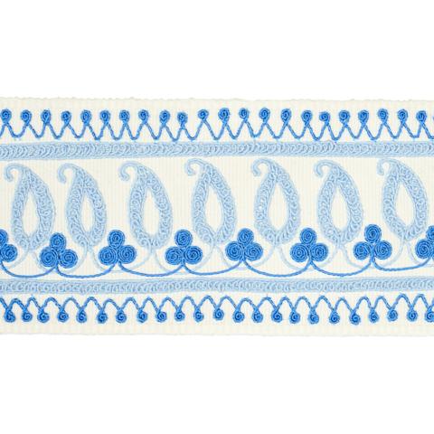 PAISLEY EMBROIDERED TAPE_BLUES