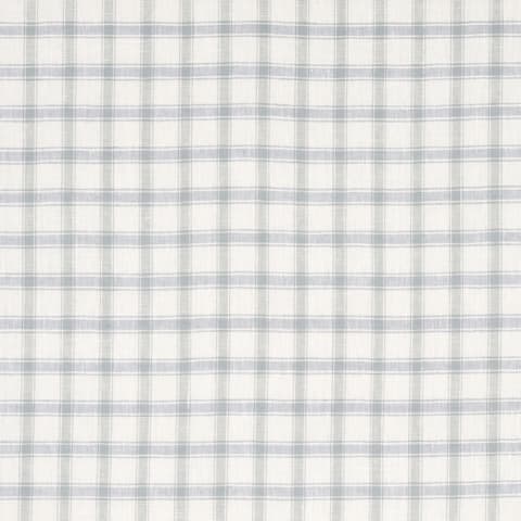 CRAWFORD LINEN CHECK - JASPER BLUE