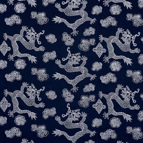 DRAGON EMBROIDERY - NAVY