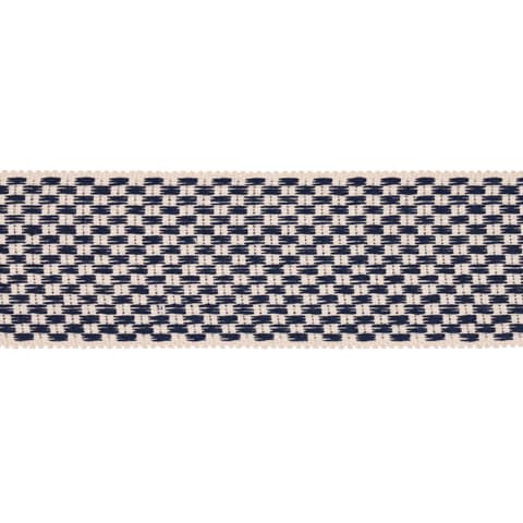 CRAWFORD CHECK TAPE WIDE - INDIGO