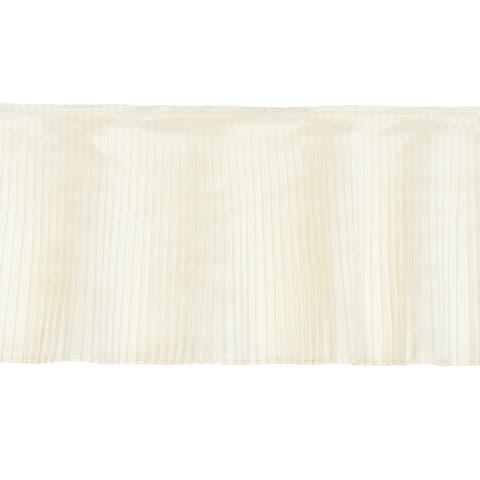 BOTTICELLI SILK RUFFLE TRIM - BONE