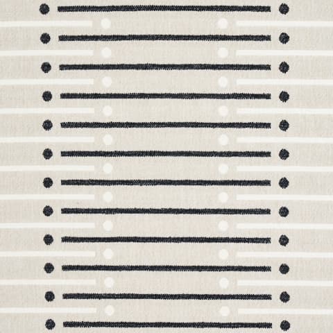 SERAPO RUSTIC WEAVE - CARBON & IVORY