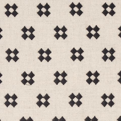 Thandie Embroidery - CARBON ON NATURAL