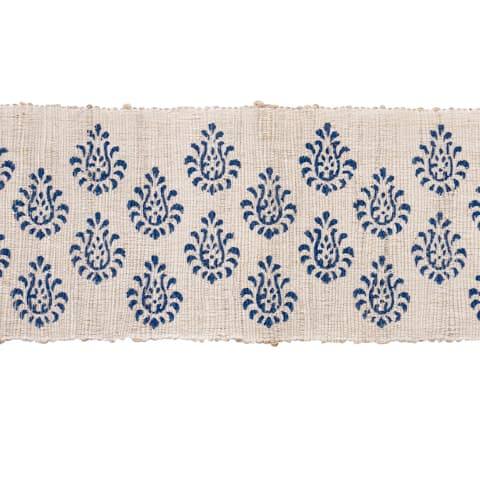 LEILA HAND-BLOCK MATKA TAPE - INDIGO