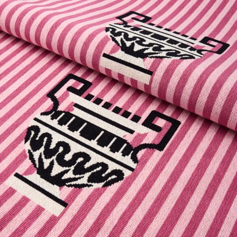Clermont Épinglé - Pink Fabrics | Schumacher