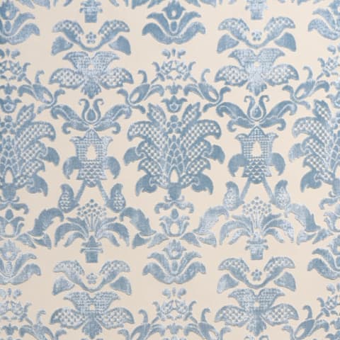 LIMBOURG DAMASK VELVET - SKY