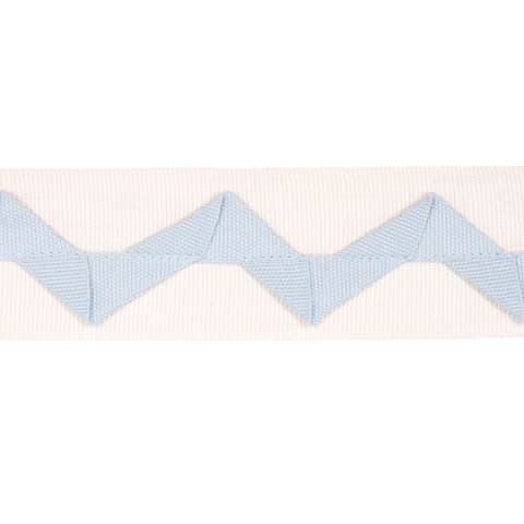LAZARE APPLIQUÉ TAPE - SKY ON IVORY