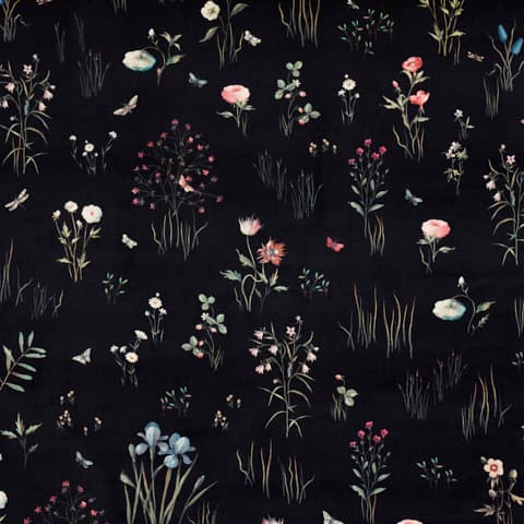 PRIMAVERA VELVET - BLACK