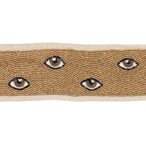 MIND'S EYE BEADED TAPE - BROWN & GOLD