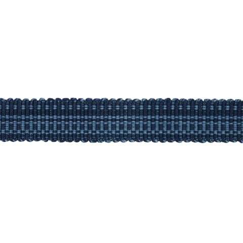 COTTON STRIÉ TAPE NARROW - INDIGO