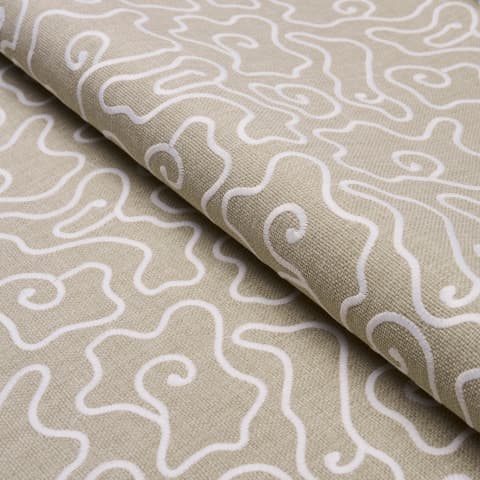 NOYO INDOOR/OUTDOOR EMBROIDERY - FLAX