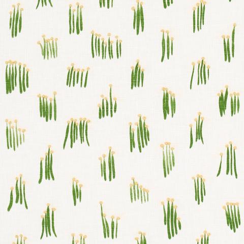 MEADOW BUTTON HAND EMBROIDERY - YELLOW