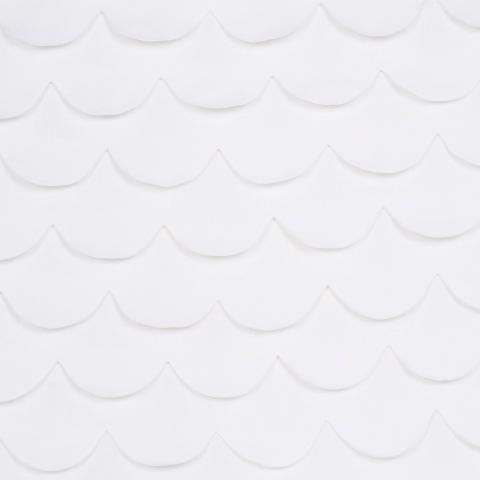 PREP SCHOOL HAND PIECED SCALLOP - WHITE