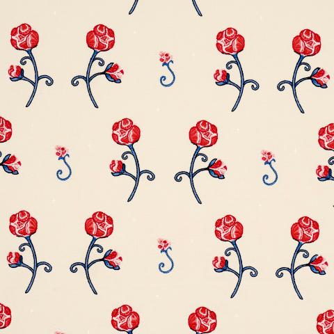 RHINESTONE COWBOY EMBROIDERY - POPPY