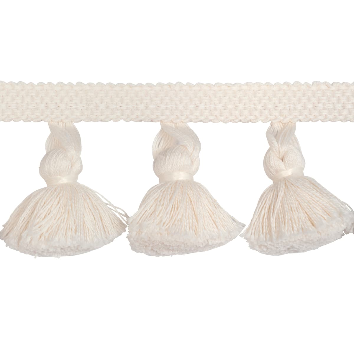 COTTON TASSEL FRINGE - IVORY