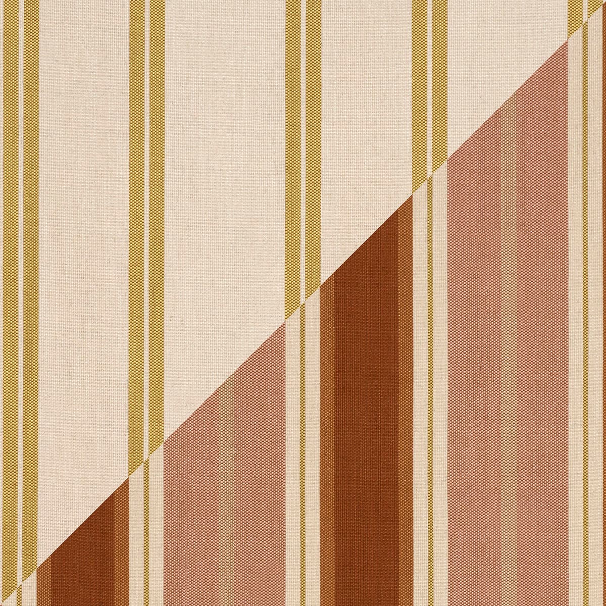 DOUBLE FACE STRIPES - TERRACOTTA LIME