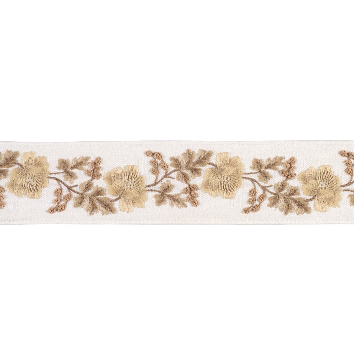 ELISE HAND-EMBROIDERED TAPE - HARVEST