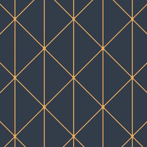 DIAMONDS - NAVY AND GOLD
