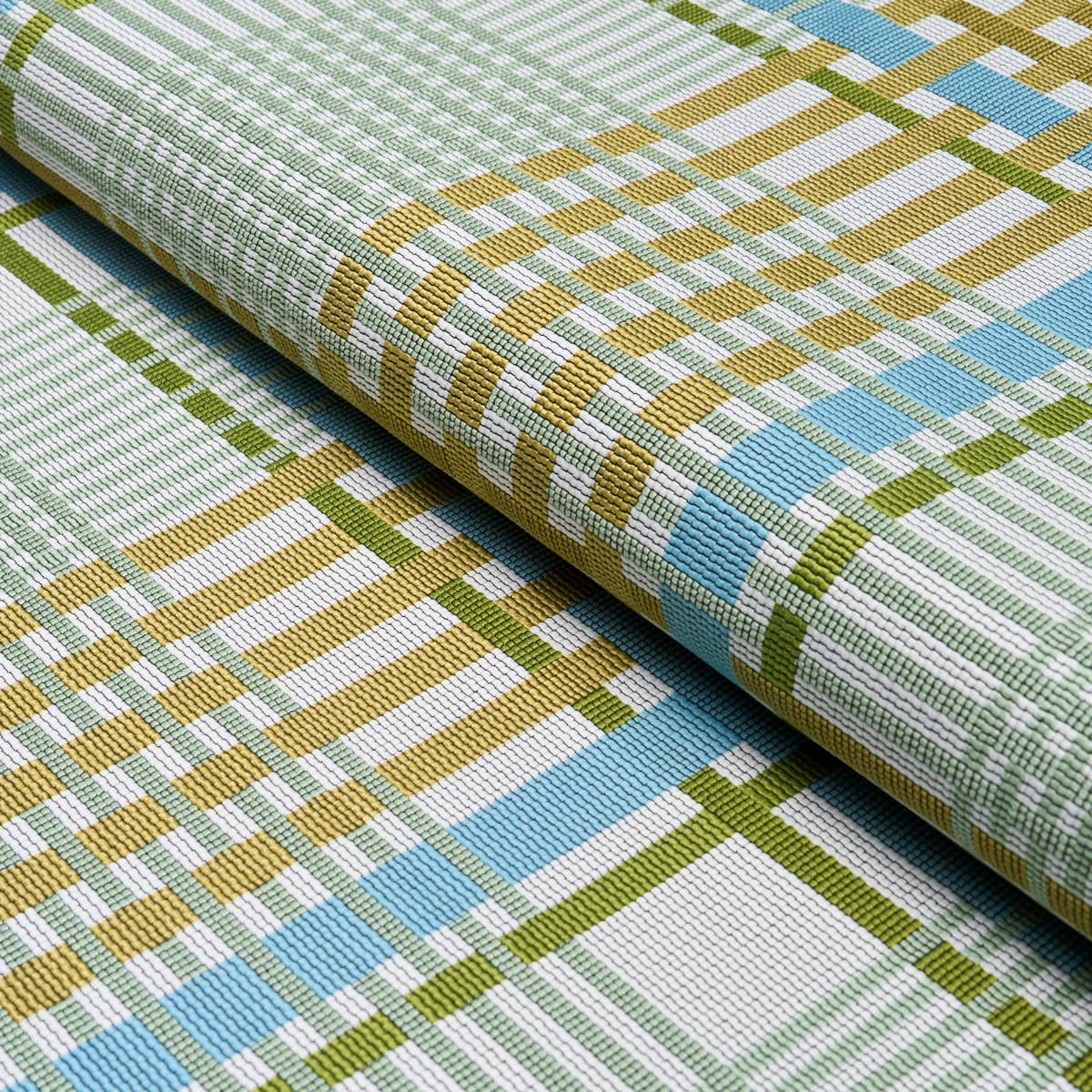RESONANCE PLAID INDOOR/OUTDOOR - VERDANT SKY