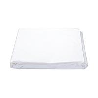 Astor Braid Fitted Sheet - WHITE