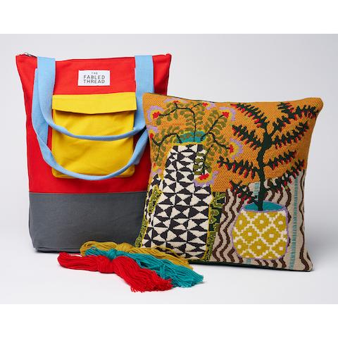 Ziggurat and Zulma Needlepoint Kit - MULTI