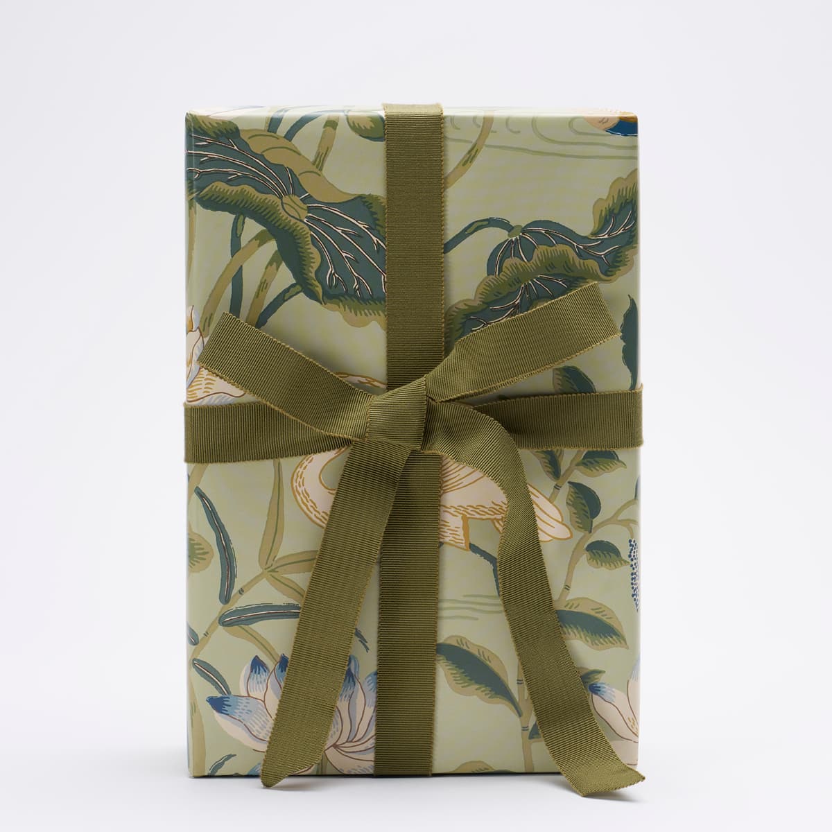 Lotus Garden Wrapping Paper - AQUA