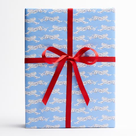 Leaping Leopards Wrapping Paper - SKY